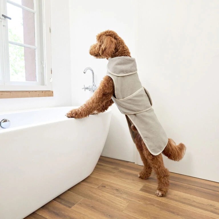 PALOPA Dog Bathrobe Robi beige L   (7604.001)